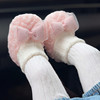 冬季新生婴儿0-1岁女宝宝软底加厚鞋袜一体不掉跟加绒保暖学步鞋2
