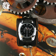 钢铁老爷黑执事个性手表男潮朋克创意二次元腕表炫酷动漫嘻哈手表