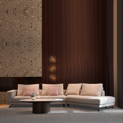 真皮布艺沙发转角客厅简约现代三人位组合套装意式轻奢科技布沙发