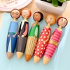 圆珠笔高颜值个性可爱创意韩国按压式卡通，学生用娃娃头笔玩偶圆珠笔女少女，心学生奖品幼儿园暑假期末毕业礼物