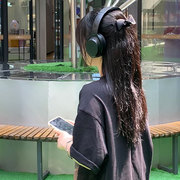 头戴式耳机无线蓝牙耳机，anc主动降噪超长待机有线电脑dm01s羽