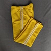 春秋冬男女运动裤子，亮黄色拼接前白厚灰反光条两道杠运动裤
