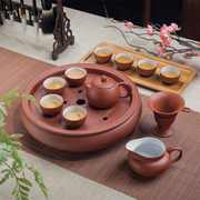 高档功夫茶具套装现代紫砂茶具，泡茶茶杯茶壶茶盘，套装整套陶瓷简约