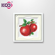 ks十字绣专卖餐厅水果，印花系列客厅多联画y612146苹果