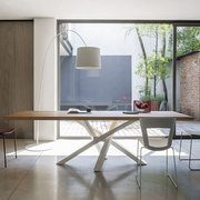 简约现代铁艺实木办公桌，会议桌餐桌电脑桌写字台，书桌桌子台式长桌