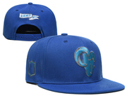 全蓝色橄榄球帽子羊头标志棒球帽男欧美潮款外贸品质帽街头平沿帽