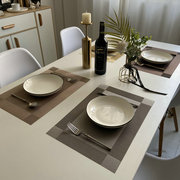 餐垫隔热垫防水防油pvc高档美式高级感轻奢餐盘垫子欧式西餐桌垫
