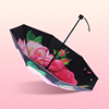 创意双层大花朵晴雨两用伞，黑胶防晒太阳伞，防紫外线遮阳伞折叠伞女