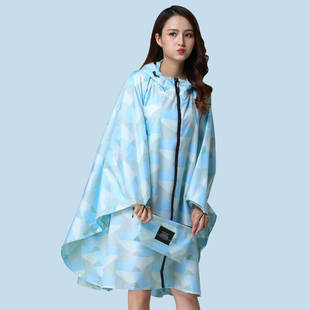 日式时尚轻薄雨衣便携防暴雨户外登山背包斗篷雨衣女雨披防水外套