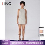 ICE DUST设计师品牌 IINC 24SS金属丝口袋小香风背心连衣裙女
