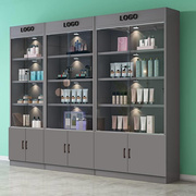 化妆品展示柜带玻璃门多层陈列柜美容院产品，货架包安装(包安装)商用置物柜