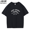 春夏JEEPSPIRIT吉普短袖T恤品牌字母印花体恤衫宽松大码