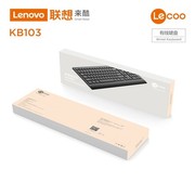 联想来酷kb103有线键盘，usb笔记本台式电脑商务办公巧克力式键盘