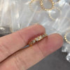 菱格戒指女18k玫瑰金纯银(金纯银，)轻奢ins欧美风格coco小香风窄款叠戴指环