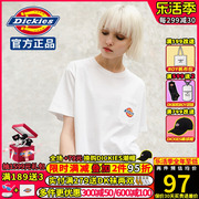 dickies短袖t恤女式男款，迪凯斯潮牌logo印花春季休闲棉短tee