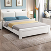 实木床简约现代双人1.8米主卧经济型储物床1m5出租房用床架单人床