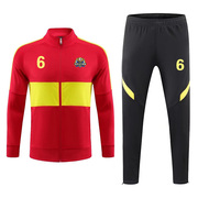 中国队长袖足球服套装秋冬季 男女比赛队服定制出场服外套足球衣