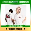 香港直邮潮奢 Vans 范斯 女士Vans bed 玫瑰骷髅头背部印花T恤(白