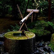 庭院竹筒流水器园林景观鱼池，流水喷泉摆件竹子，滴水花园装饰品造景