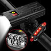 5LED T6自行车灯USB内置电池充电车前灯尾灯骑行灯单车配件