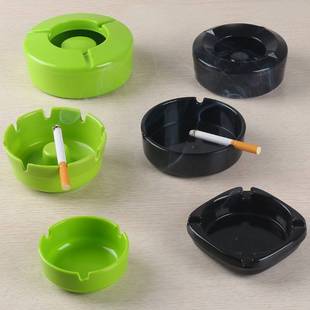 23款烟灰缸创意个性，潮流家用带盖欧式客厅密胺，塑料仿瓷树脂烟盅酒