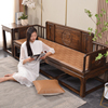 新中式红木沙发垫藤席坐垫夏季凉席加厚椅垫实木沙发垫防滑可定制