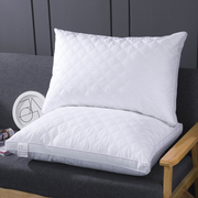 菱形格枕 全棉面料超细羽丝绒枕芯 酒店专用枕头 可选厚度 可水洗