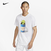 nike耐克网球t恤男运动短袖棉质，柔软透气上衣teefj1501-100