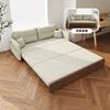 日式侘寂风沙发床折叠两用布艺1米6客厅多功能网红款双人推拉沙发