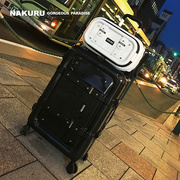 nakuru旅行箱男结实耐用24拉杆箱，万向轮复古皮箱子高级感行李