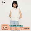 SLY 夏季古典花纹法式优雅无袖蕾丝衬衫女030GAZ80-0410