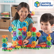 Learning Resources 齿轮积木儿童拼装玩具拼插组合STEM益智100片