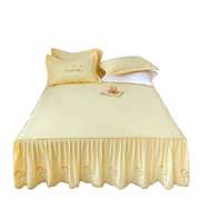 ins纯棉韩式公主风床裙单件床罩1.8全棉床单三件套可裸睡防滑床垫