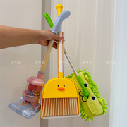 儿童早教益智玩具，过家家男女宝宝扫把簸箕套装，扫地拖把吸尘器清洁