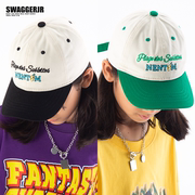 swaggerjr少儿嘻哈街舞演出服帽，子男女童弯檐棒球帽hiphop潮牌酷