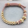 手工编织樱桃花结半成品手链，可直接穿黄金转运珠子，翡翠牌编绳手绳