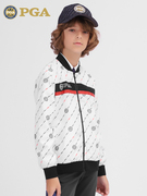 美国PGA儿童高尔夫外套男童青少年衣服秋冬时尚防寒风衣运动服装