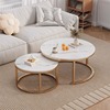 茶几客厅家用圆形桌子组合小户型，轻奢简约现代沙发，茶几桌简易阳台