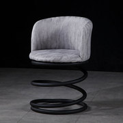 吧台椅现代简约j时尚北欧铁艺，个性靠背椅子，美式休闲复古创意弹簧