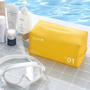 便携洗漱包透明防水沙滩包外出大容量pvc游泳包旅行手提化妆包袋