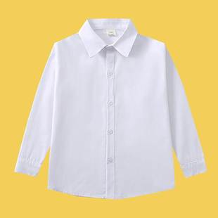 儿童衬衫 男童衬衫学生女童白衬衣不缩水免烫2024高端演出服