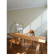 若奈h金棕色(金棕色，)牛皮弧形书桌白蜡木脚现代家用简约电脑桌大长桌
