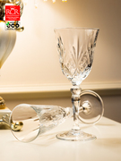 rcr红酒杯套装刻花玻璃杯高脚杯，葡萄酒杯家用香槟杯水晶玻璃杯