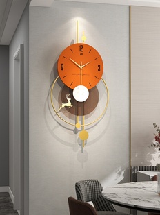 家用时尚创意时钟客厅轻奢个性，艺术挂钟玄关钟表，餐厅大气挂表装饰