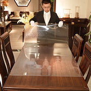 aks桌垫加厚4.0mm5.0mm透明餐桌垫软玻璃pvc桌布，免洗防水防油防烫