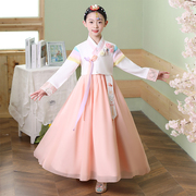 朝鲜族韩服女童民族风服装古装，学生表演刺绣花宝宝节日潮流演出服