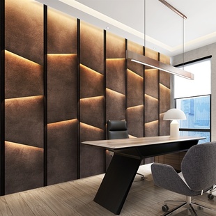 3d高级感造型水泥灰墙纸办公室沙发背景墙布工业风装修直播间壁纸