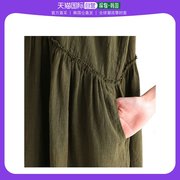 韩国直邮ABOUTSOME黏土亚麻连衣裙麻布连衣裙质地氛围