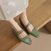 法国设计款「超显高！显腿长！显瘦！玛丽珍鞋单鞋小众气质名媛风