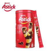 爱时乐(astick)巧克力，味威化卷心酥330g罐装。